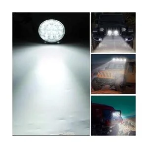 Zmoon Barra de luz redonda LED 2 unidades 4.5 pulgadas_3