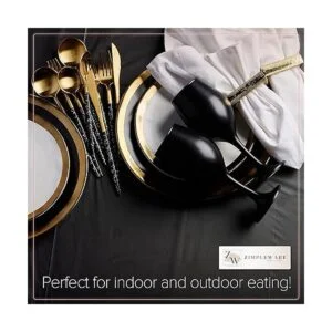 Zimpleware Mantel redondo de plástico para fiestas de 213_6