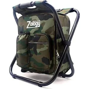 Zology Mochila plegable para silla de camping con bolsa de_1