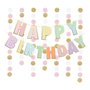 ZoZac Banner y decoraciones de feliz cumpleaños