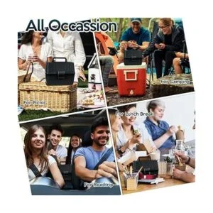 Zone Tech Fiambrera térmica con aislamiento eléctrico de_5