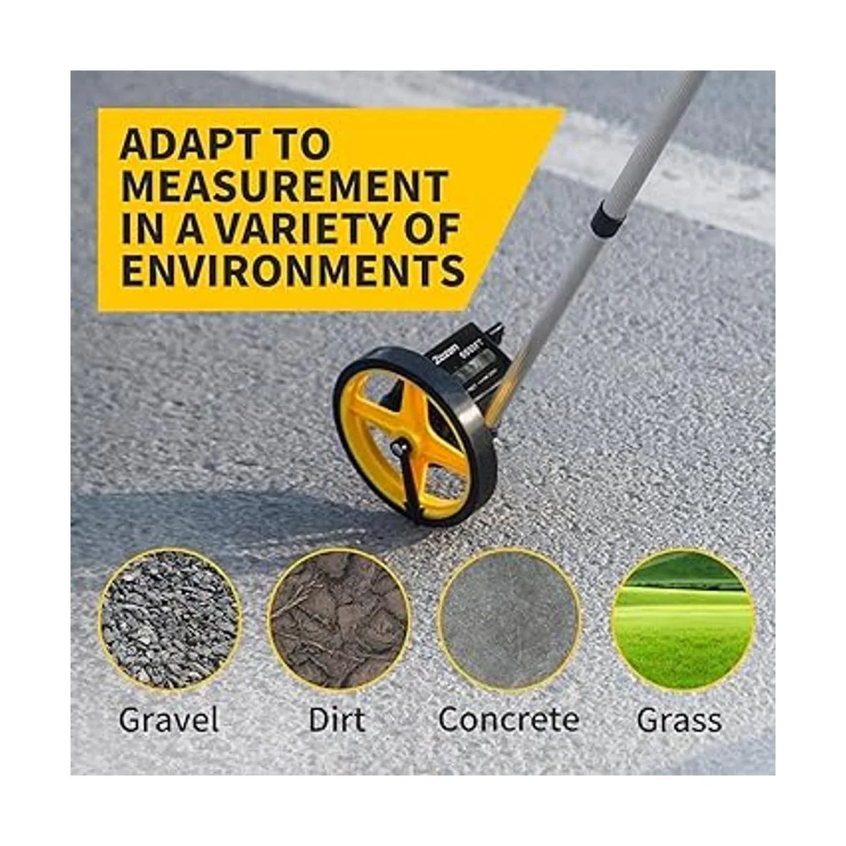 Zozen Rueda de medición telescópica de 6 pulgadas rueda_6