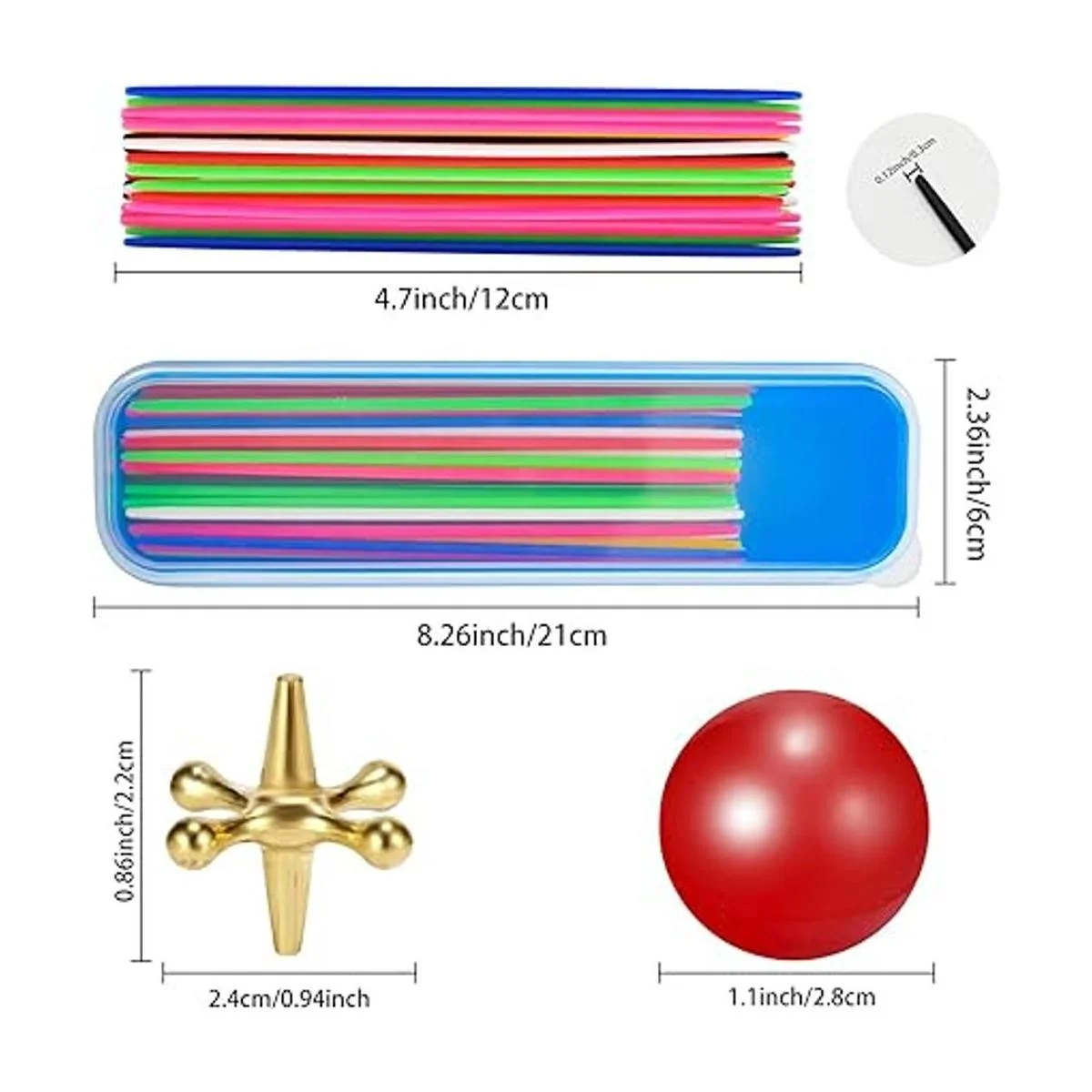 ZeeDix Juego de 90 palos de recogida con 3 juegos de_3