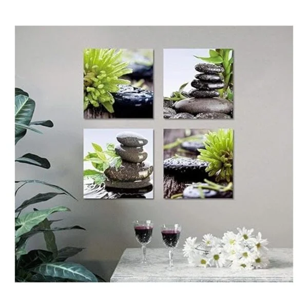 Zen Lienzo decorativo para baño arte de pared piedra de_4