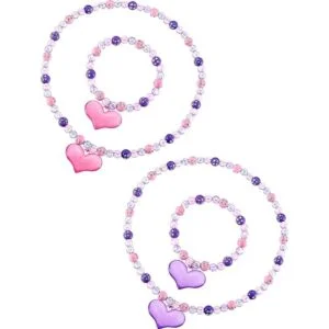 Zhanmai Juego de collar y pulsera de joyería para niños y_1