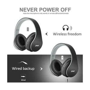 Zihnic Audífonos bluetooth circumaurales estéreo_3