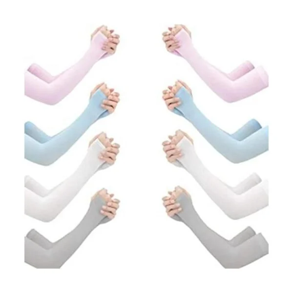 ZeeDix 8 pares de mangas largas con protección UV para el_1