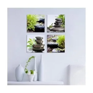 Zen Lienzo decorativo para baño arte de pared piedra de_3