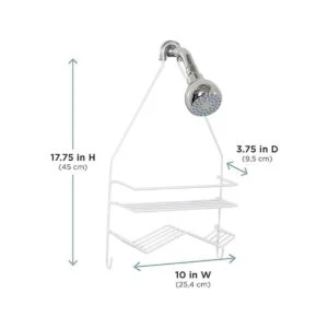 Zenna Home Zenna HomeOver The Shower 2 estantes blancos_6