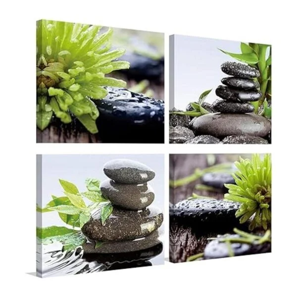 Zen Lienzo decorativo para baño arte de pared piedra de_1