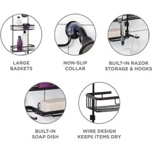 Zenna Home Bronce E7402ALHB NeverRust Carrito de_4