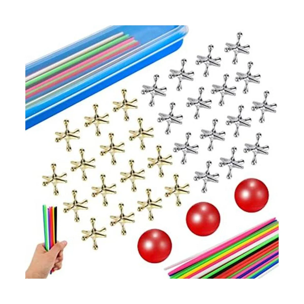 ZeeDix Juego de 90 palos de recogida con 3 juegos de_1