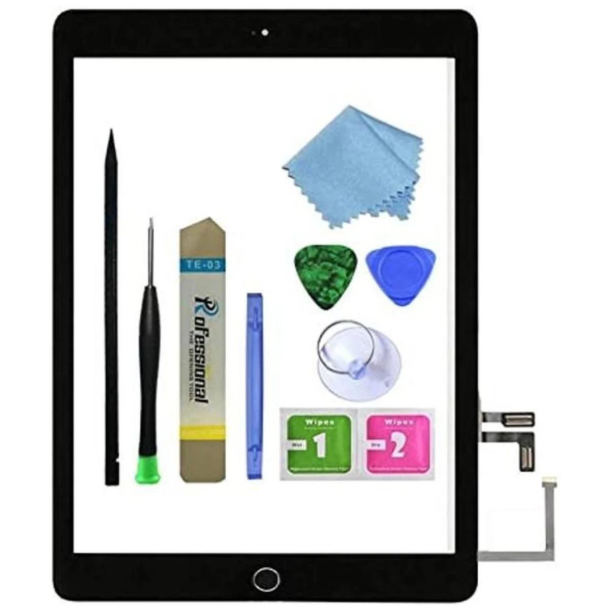 Zentop Para iPad 5 2017 negro de 9.7 pulgadas A1822_1