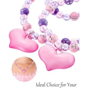 Zhanmai Juego de collar y pulsera de joyería para niños y_2