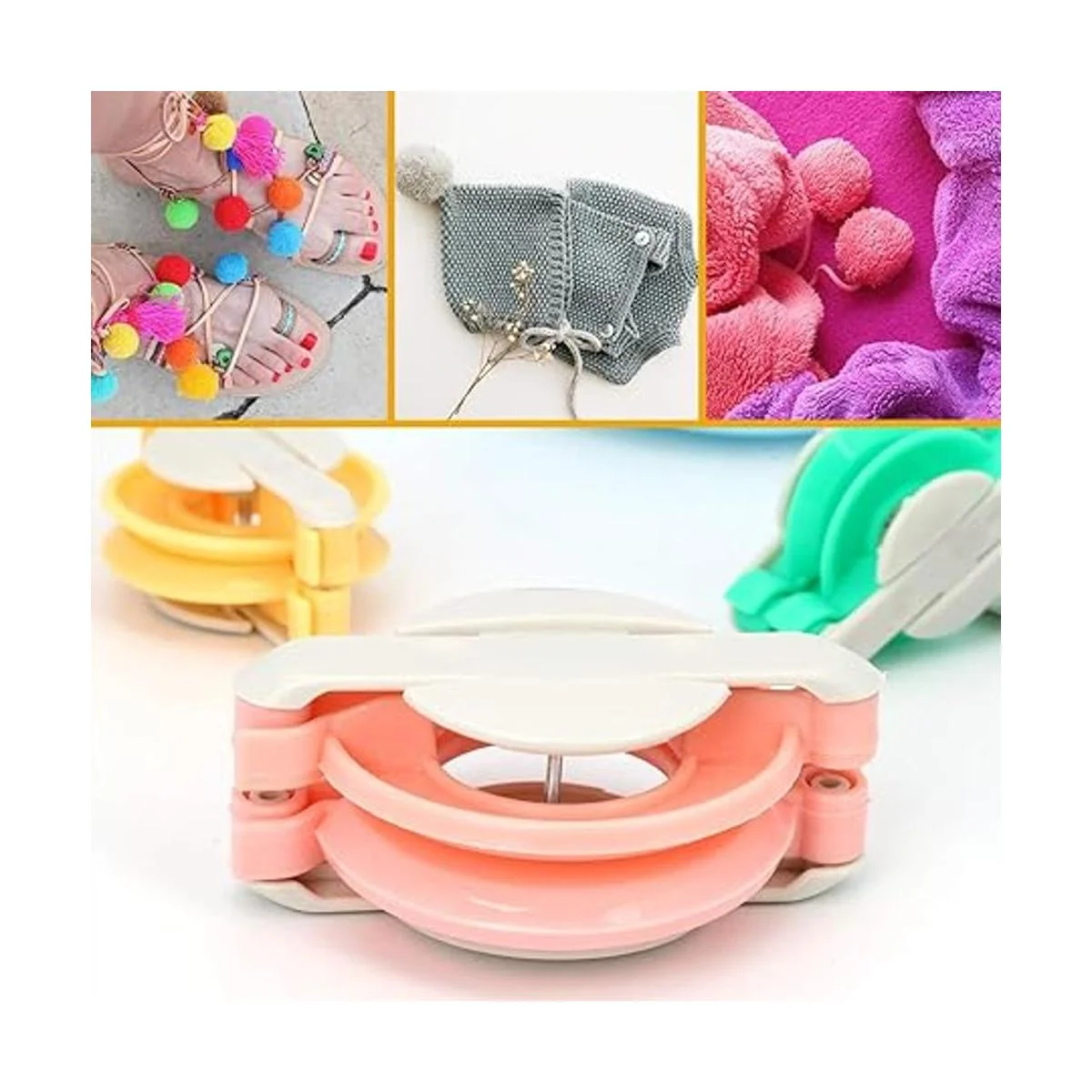 Zhaoyao Pompom Makers Juego de herramientas para hacer_6