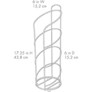 Zenna Home 7656NN Reserva de papel higiénico níquel_6