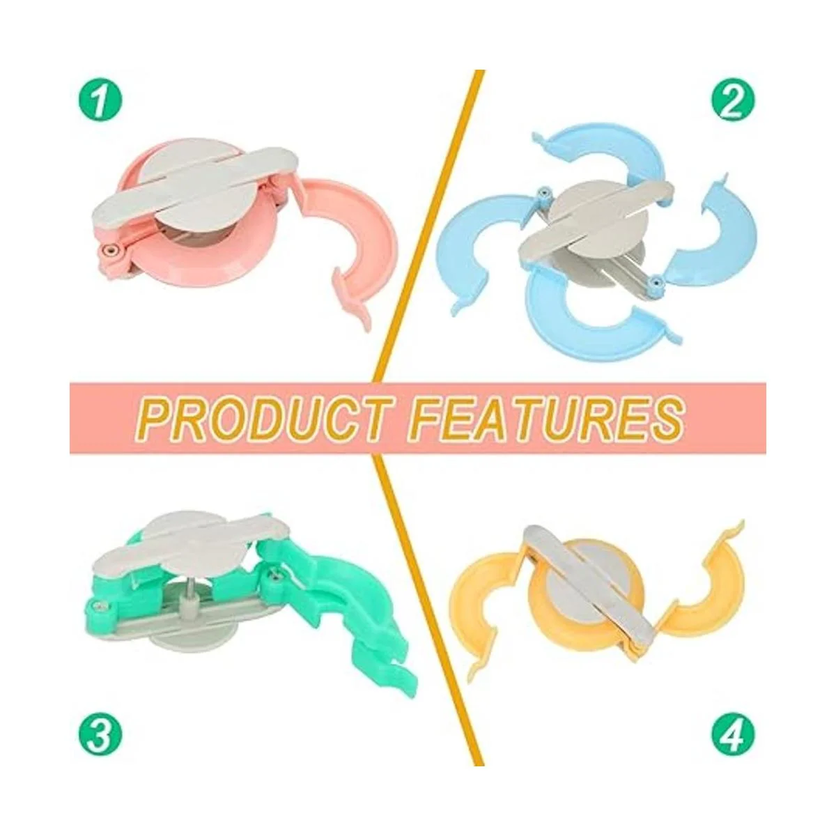 Zhaoyao Pompom Makers Juego de herramientas para hacer_3