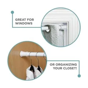 Zenna Home Barra de cortina de ducha de tensión ajustable_3