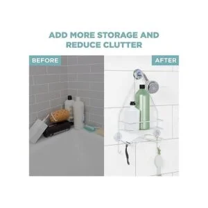 Zenna Home Zenna HomeOver The Shower 2 estantes blancos_3