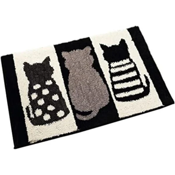 ZebraSmile Alfombra de baño para gatos antideslizante_1
