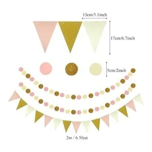 Zerodeco Decoración de fiesta 21 piezas de abanicos de_5