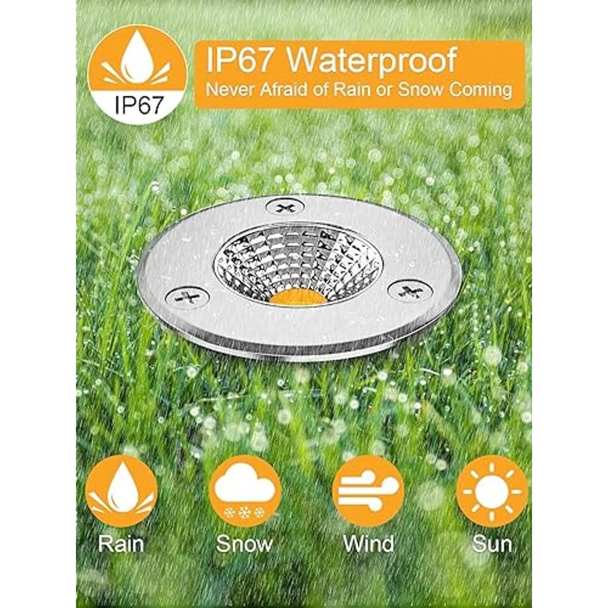 ZUCKEO Luces de paisaje de bajo voltaje LED de 3 W luces_2