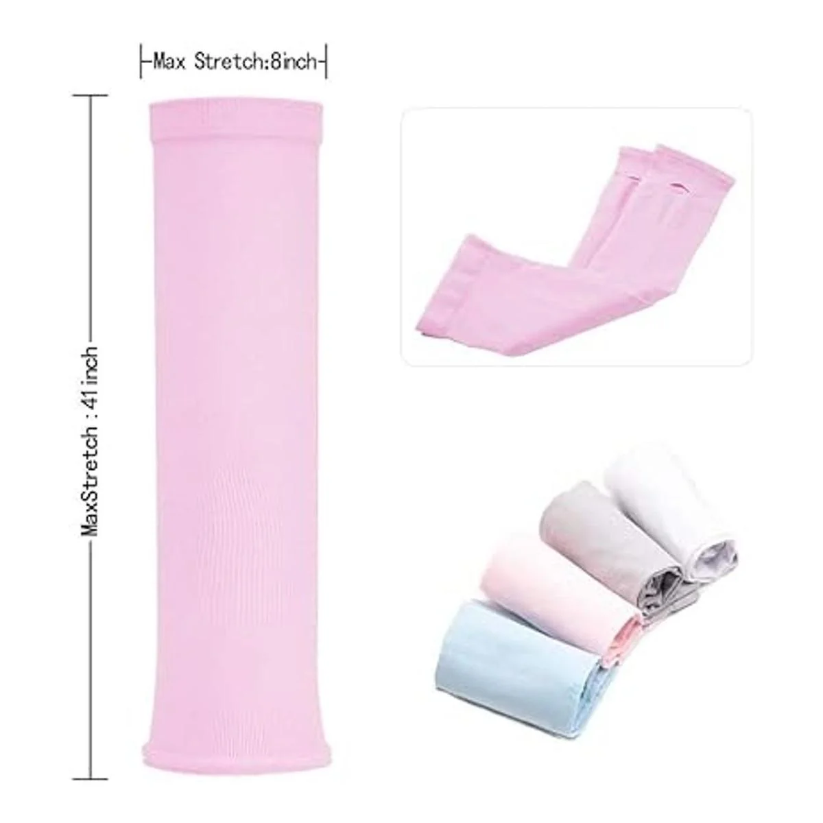 ZeeDix 8 pares de mangas largas con protección UV para el_2