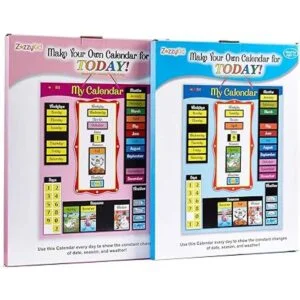 ZazzyKid Calendario magnético y conjunto de clima para_6