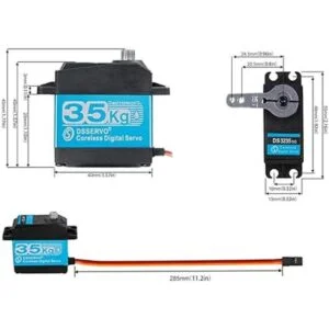 ZOSKAY 77.2 lbs alto par Coreless Motor servo metal_2