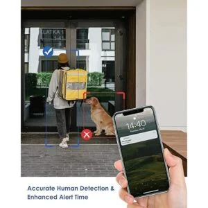 ZUMIMALL Cámara de timbre FHD 2K inalámbrico cámara de_4