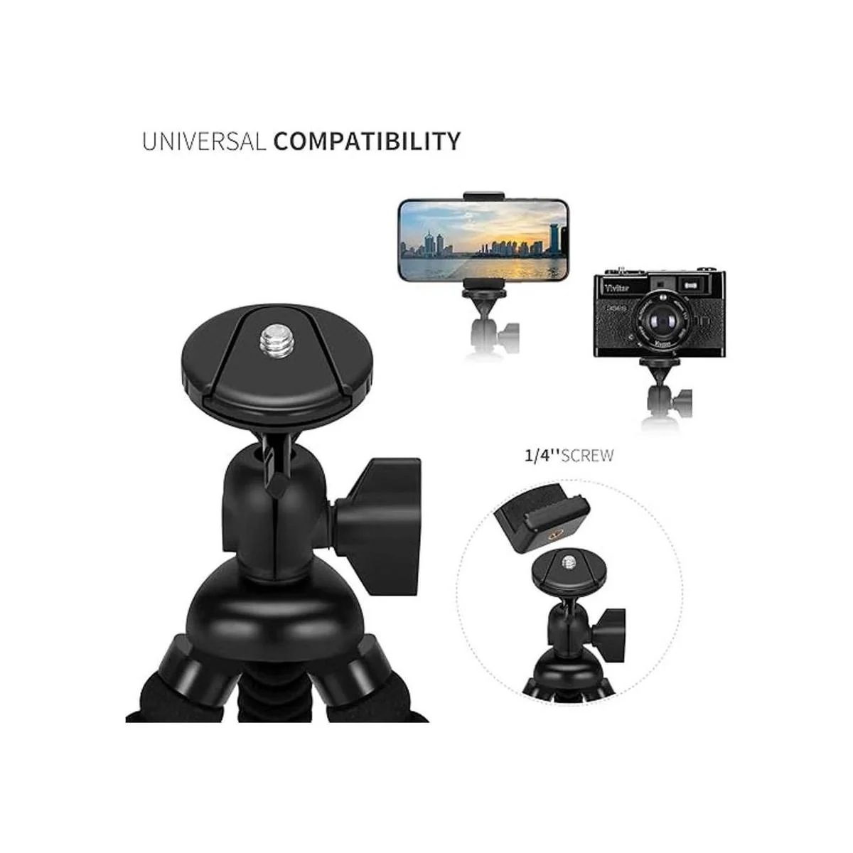 ZTON trípode flexible para teléfono celular pequeño_4