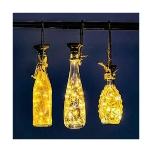 ZYLiWoo Luces solares para botellas de vino con amor