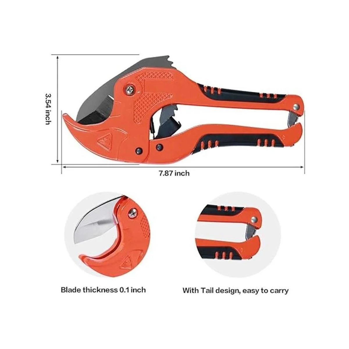 Zantle Cortadora de tubo y tubo tipo trinquete para