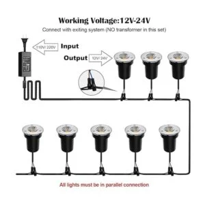 ZUCKEO Luces de paisaje de bajo voltaje LED de 3 W luces_4