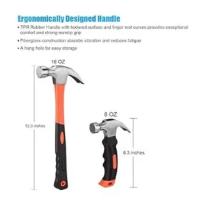 ZUZUAN Juego de 2 martillos incluye 1 paquete de mini_5