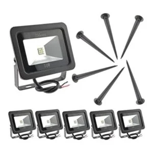 ZSGoes Paquete de 6 luces LED blancas frías de 10 W para_1