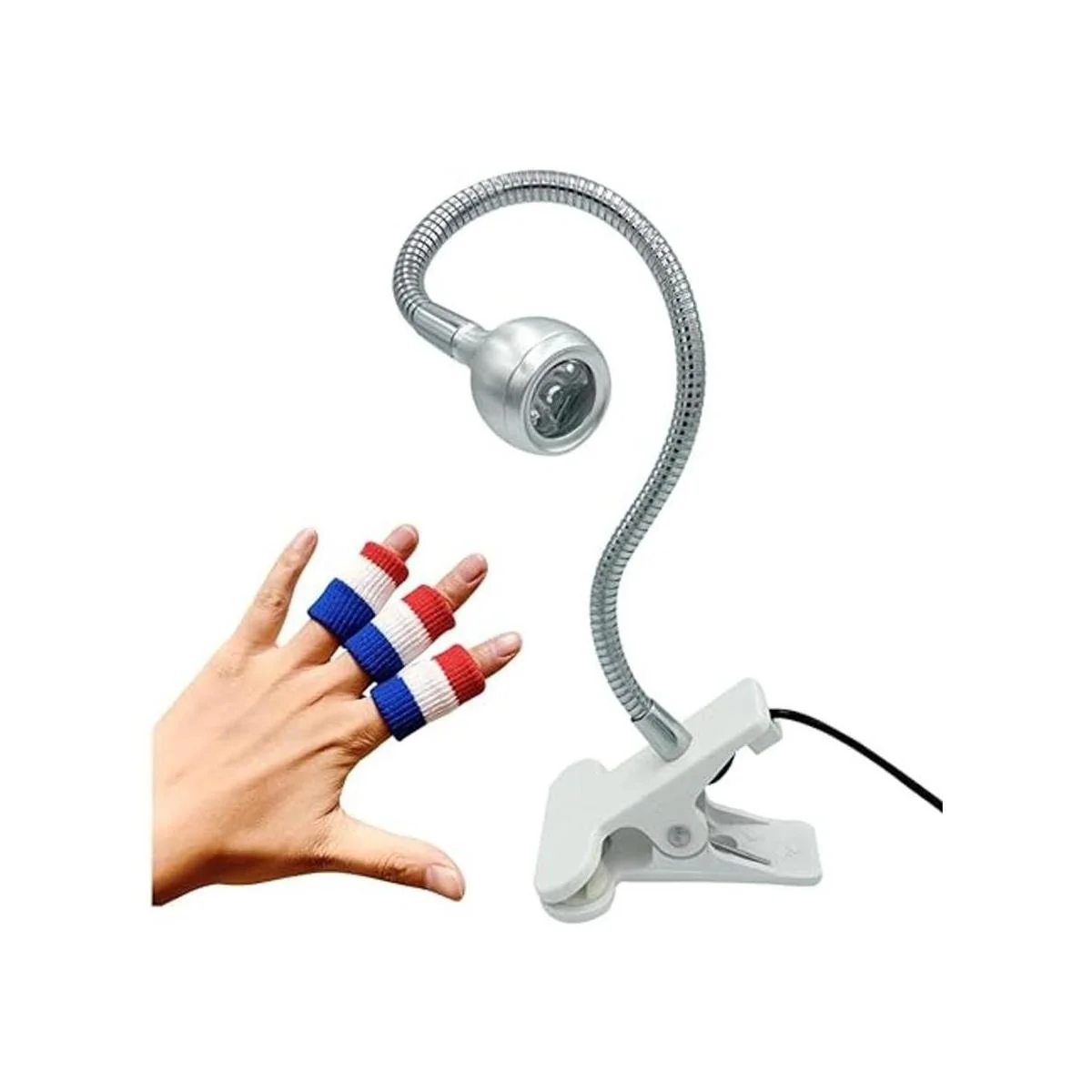 ZOELASS Big Chip 395 nm UV LED negro con cuello de cisne y