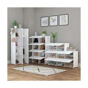 Zapatero de 7 niveles para almacenamiento de 28 pares de_2