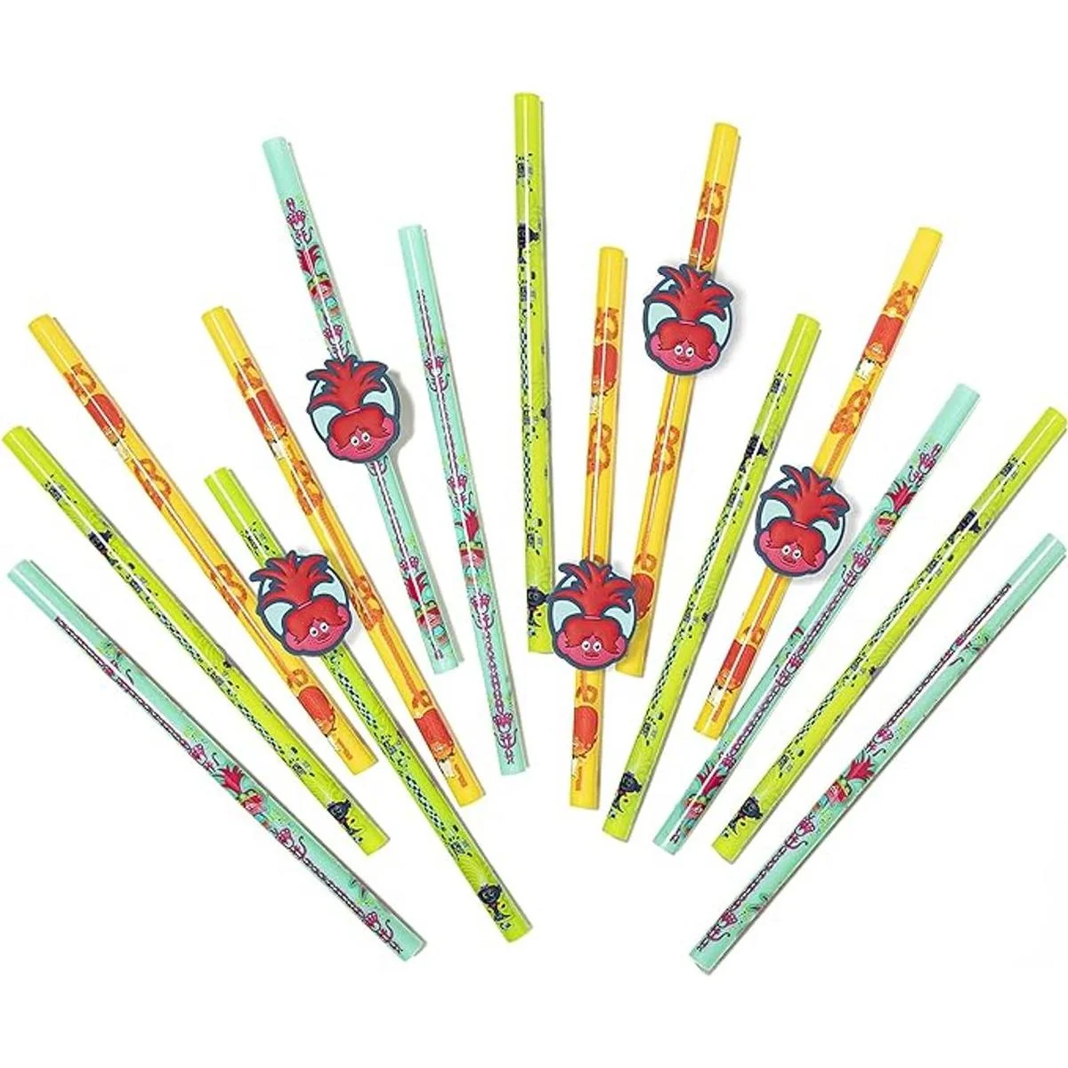 Zak Designs DreamWorks Trolls World Tour Paquete de paja