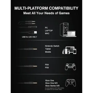 ZIUMIER Auriculares para juegos con micrófono compatibles_6