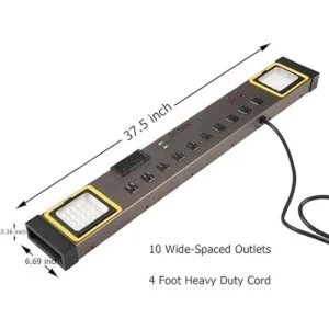 ZESEN 10 tomas de corriente con luz de trabajo LED_3