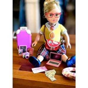 ZITA ELEMENT Juego de 16 piezas de equipaje de muñeca_4