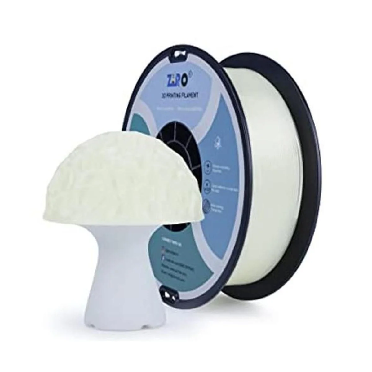 ZIRO Filamento translúcido PLA de 0.069 in filamento de_1