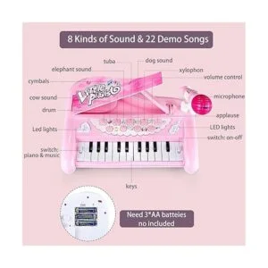 ZMZS Juguetes de piano para primer cumpleaños para niñas_6