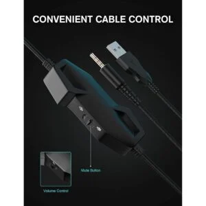 ZIUMIER Auriculares para juegos con micrófono compatibles_5