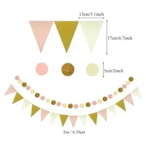 ZERODECO Juego de abanicos de papel para colgar fiestas_6