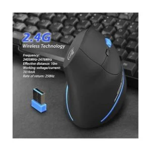 ZLOT Mouse inalámbrico vertical mouse ergonómico óptico
