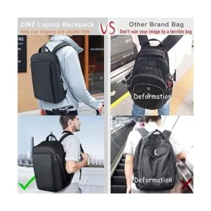 ZINZ Mochila delgada y expandible para laptop de 15 15.6_6