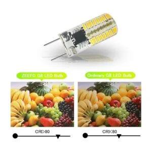 ZEEFO paquete por 6 bombillas led G8 intensidad variable