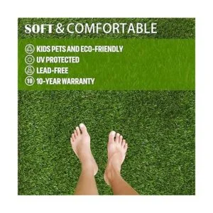 ZGR Alfombra césped artificial de muchos tamaños de césped